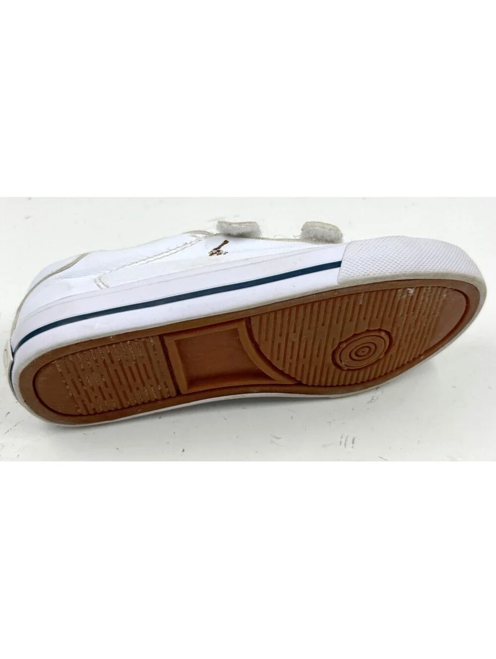 Polo Ralph Lauren Toddler Sneakers Sz 10 White Round Toe Athletic Casual Shoes